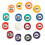 16PCS Umweltfreundliche Harz Mini 2,5 CM Kinder 9