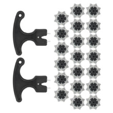 20 Stück Golf-Spikes-Ersatz mit Nagelzieher, TPU,