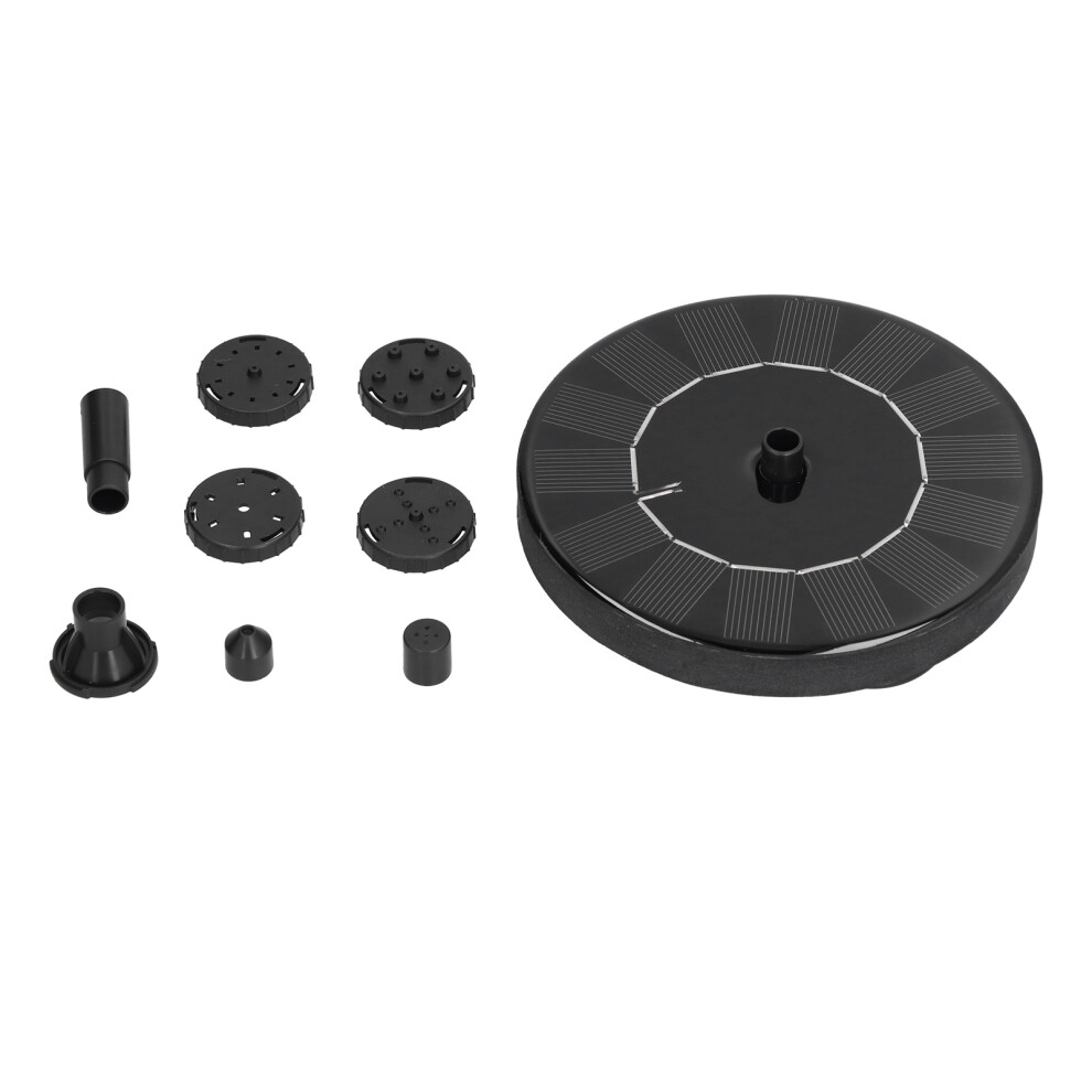 Automatic Floating Solar Fountain Pump For Ponds And Bird Baths, 130Mm, 120L/H 4331376947498