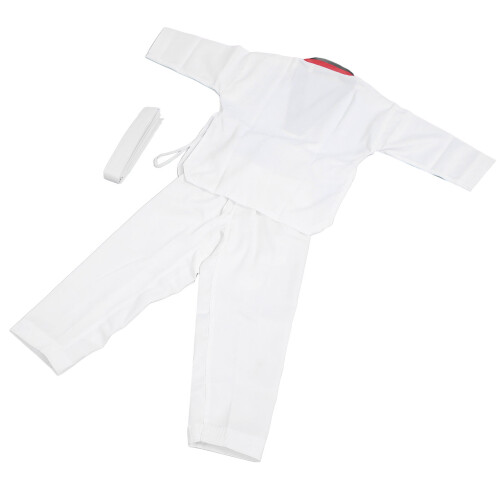 Taekwondo-Uniform für Kinder mit Gürtel, Polyester
