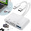 5-in-1 SD Memory Card Reader for iPhone Androids Camera, USB C and Lightning Dual Port SD Card Adapter, Supports SD/Micro SD/USB 3.0 1