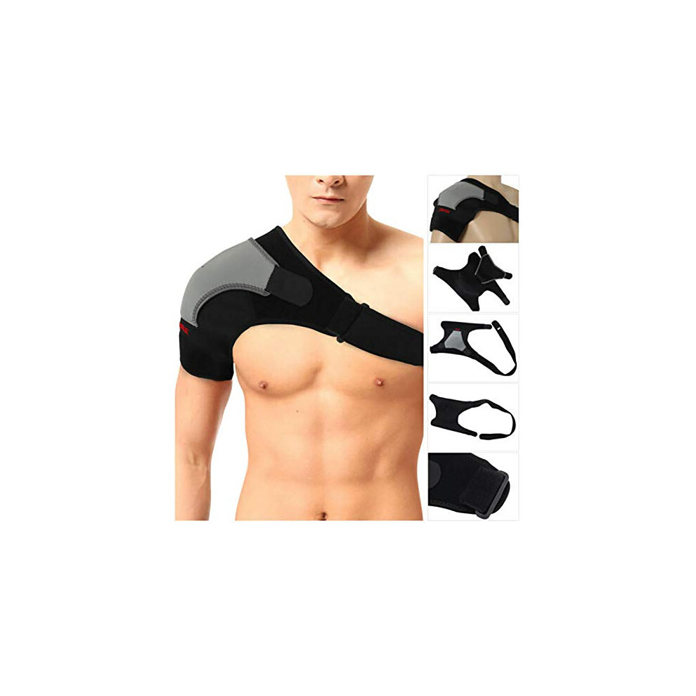Adjustable Neoprene Shoulder Support Brace for Dislocation, Arthritis Pain Relief and Injury Recovery