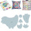 (M) Weekend Chicken Patchwork Quilting Template, Chicken Quilt Templates, DIY Sewing Pattern Acrylic Sewing Template 1