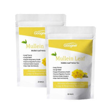 (40 BAGS) Mullein Leaf Tea Bags Herbal Lung Cleansing Breathing Cough Relieve Tea, 20 Bags/Pack