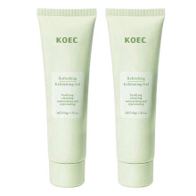 (2PCs) Green Tea Gel Cleanser Purifying Exfoliating Gel Deep Pore Facial Scrub for Blackheads & Dead Skin Removal