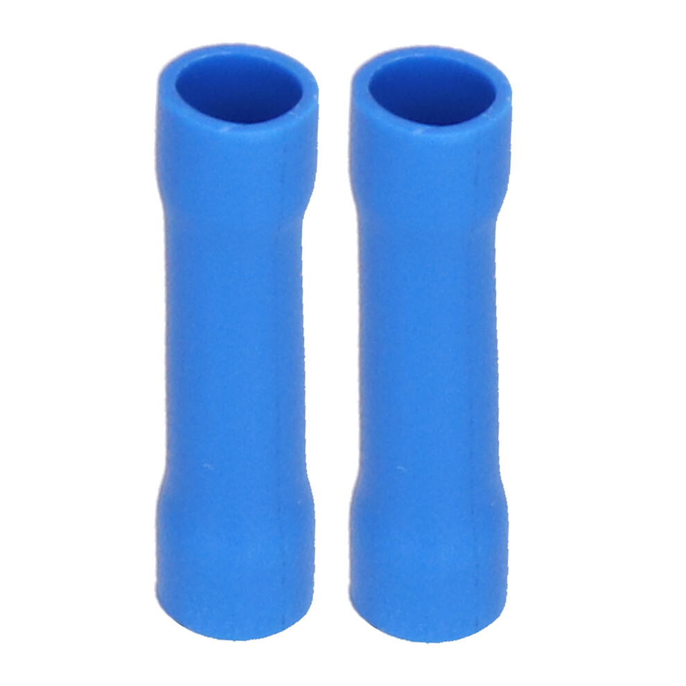 1000 Pcs Blue Fully Insulated Brass Crimp Butt Connectors 1.5-2.5Mm 4971376948639