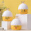 Cute Jewelry Box Simple Dust-proof Acrylic Crown Double Layer Separation Earrings 3