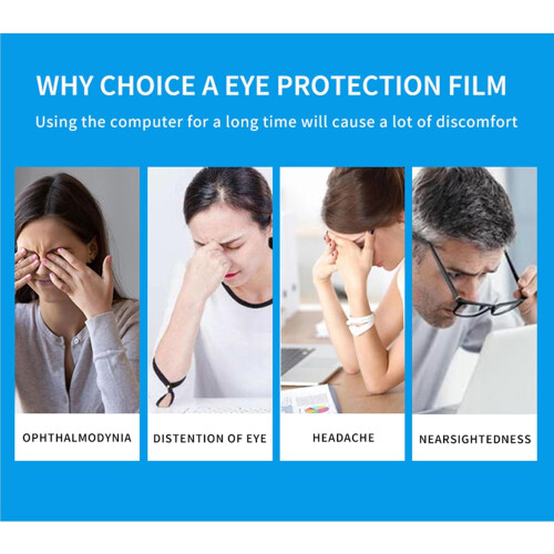 Blue Light Filter Screen Protector, ScratchResistant Acrylic, Clear, 3032 Inch Computer Screens, 718x421mm 2