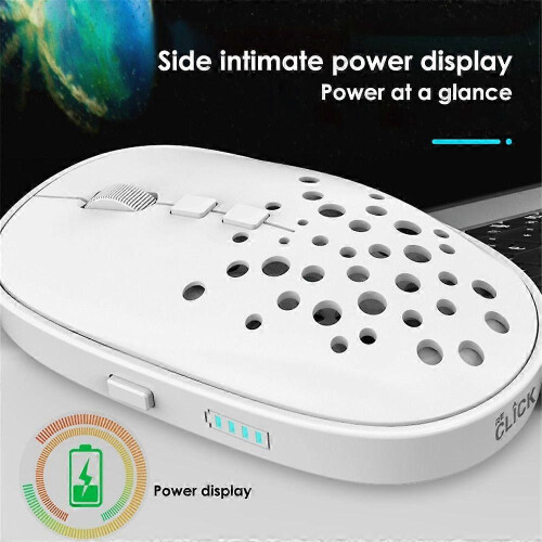 Usb 2.4g Gaming Mouse Silent Thin Mouse Power Display Tablet Phone Computer Wireless 1