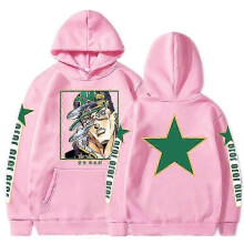 (2XL,PINK)Jojo's Pullover Hoodie Mens Long Sleeve Sweatshirt Hooded