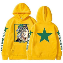 (M,YELLOW)Jojo's Pullover Hoodie Mens Long Sleeve Sweatshirt Hooded
