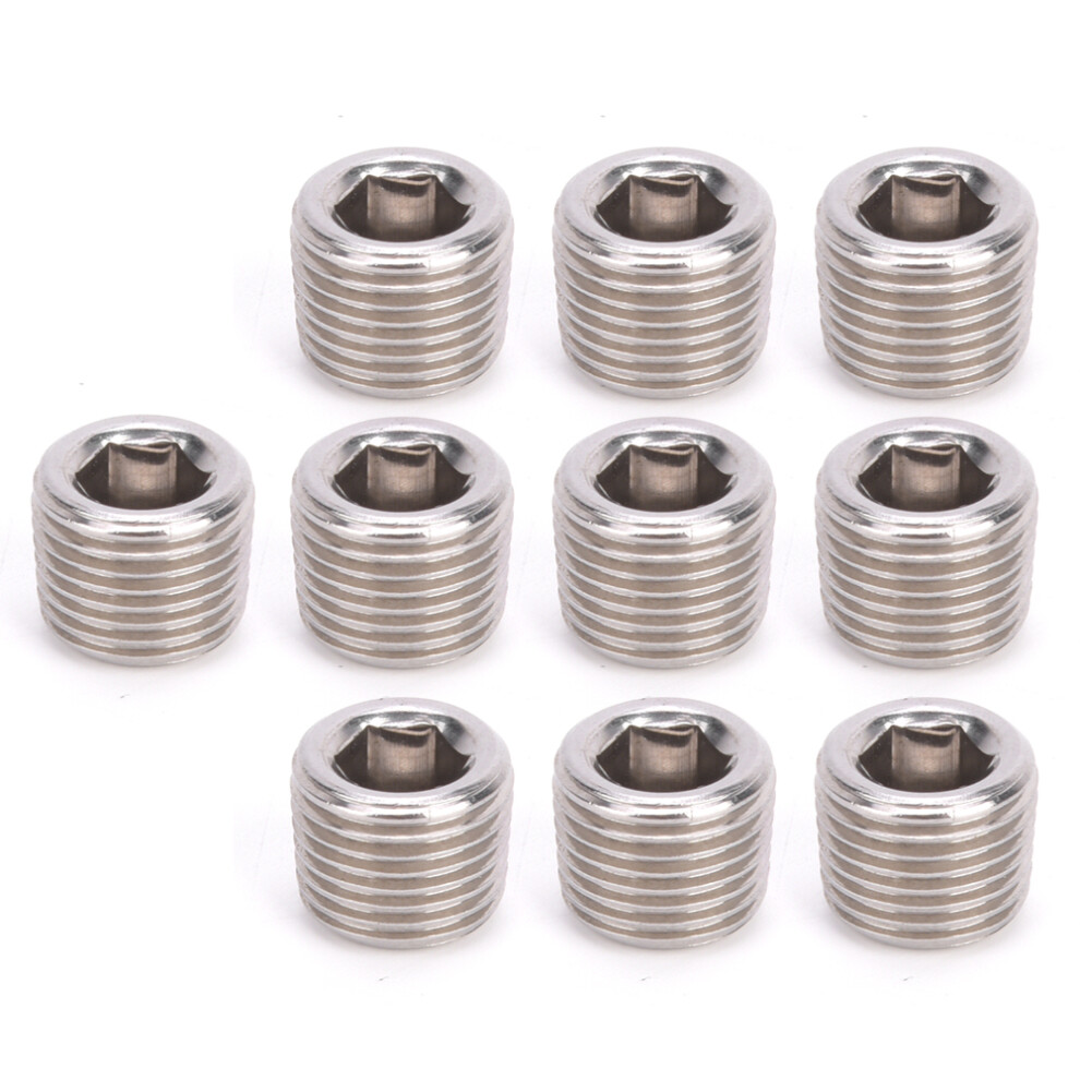 10 stücke 304 Edelstahl Rohr Fitting Stecker Kopf