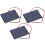 3Pcs Solar Panel Kleine Power Modul Bord + 30CM 6