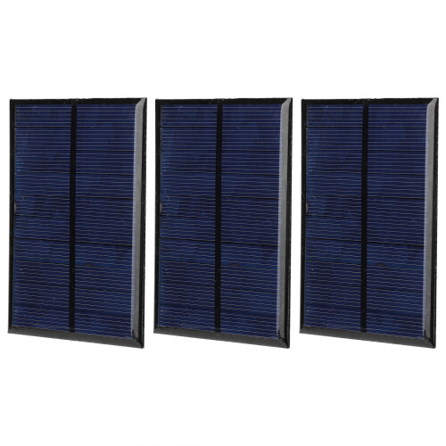 3Pcs Solar Panel Kleine Power Modul Bord + 30CM 1
