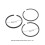 3Pcs Kolben Ring Kit Luft Kompressor Zylinder 11