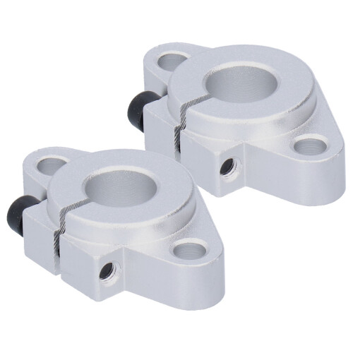 SHF12 2 pezzi Supporto in alluminio per albero da 12 mm