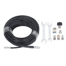 Rotating Nozzle And Corner Sewer Nozzle For Drain Cleaner Hose Sewer Jetter Kit With Quick Connect Plug M22 To 1/4 Inch NPT Fitting Waterproof Tape