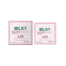 (1PCS)Milky Gluta White Soap, 70g Gluta Milk Whitening Soap, Gluta Milk Soap, White Bar Soap for Face & Body Deep Cleaning Exfoliating