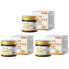 (3pcs) Raw Beef Tallow Sunscreen SPF 50, Grass-Fed Tallow Sunscreen, Non-Greasy Mineral Sunscreen for Face & Body