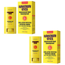 (2pcs) SPF50+ Sunscreen Stick for Face & Body Prevent Sunburn Sweatproof Water-Resistant Sunscreen for Outdoor Sports
