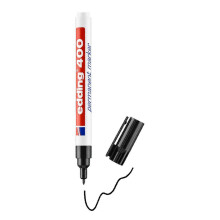 (Black) Permanent Marker 1.00mm Fine Bullet Tip Quick-Drying & Smudge-Proof for All Surfaces Plastic Wood Metal Glass