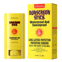 (1pc) SPF50+ Sunscreen Stick for Face & Body Prevent Sunburn Sweatproof Water-Resistant Sunscreen for Outdoor Sports