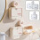 (Single Grid, Cream) No-Drill Suction Cup Wall Mounted Soaps Dish Quick Drain Design, Extends  Lifespan. Bathroom Accessories 2
