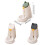 Pet Feeder Cat Feeder Cat Water Dispenser Cat-cloud white 2