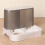 Cat Feeder + Waterer Cat Food Container Bowl and-White 5