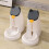 Pet Feeder Cat Feeder Cat Water Dispenser Cat-cloud white 6