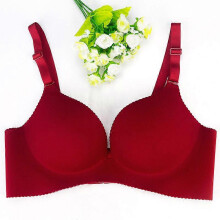 (34)Women's Seamless V-neck Padded Bra w/ Adjustable Straps - Nude bracieles mujeres