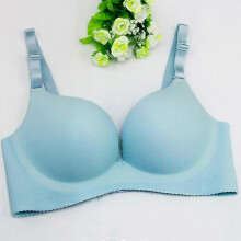 (34)Women's Seamless V-neck Padded Bra w/ Adjustable Straps - Nude bracieles mujeres