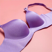 (36)Women's Seamless V-neck Padded Bra w/ Adjustable Straps - Nude bracieles mujeres