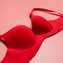 (38)Women's Seamless V-neck Padded Bra w/ Adjustable Straps - Nude bracieles mujeres