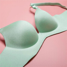 (34)Women's Seamless V-neck Padded Bra w/ Adjustable Straps - Nude bracieles mujeres