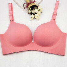 (34)Women's Seamless V-neck Padded Bra w/ Adjustable Straps - Nude bracieles mujeres