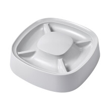Slow Feed Plastic Dog Slow Feeding Eating Bowl Stop-White