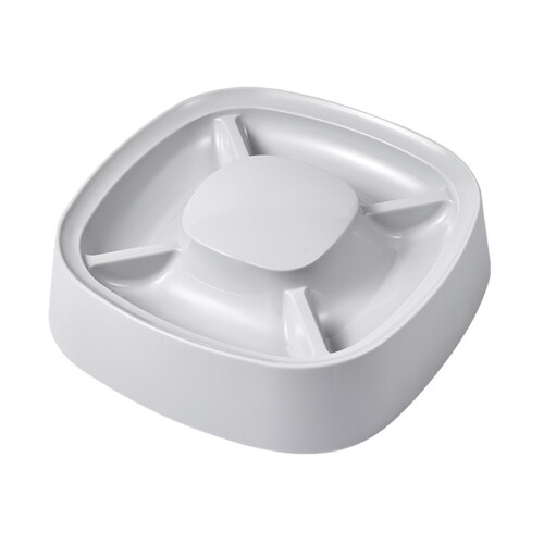 Slow Feed Plastic Dog Slow Feeding Eating Bowl Stop-White