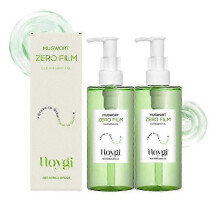 (2bottles) Mugwort Face Cleansing Oil Makeup Remover Dirt Deep Cleansing Pore Shrinking Refreshing Non Irritating Makeup Remover Oil 100ml