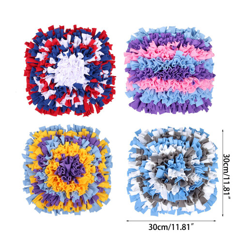Hondensnuffelmat Interactieve puzzelvoeders-blauw wit grijs 2