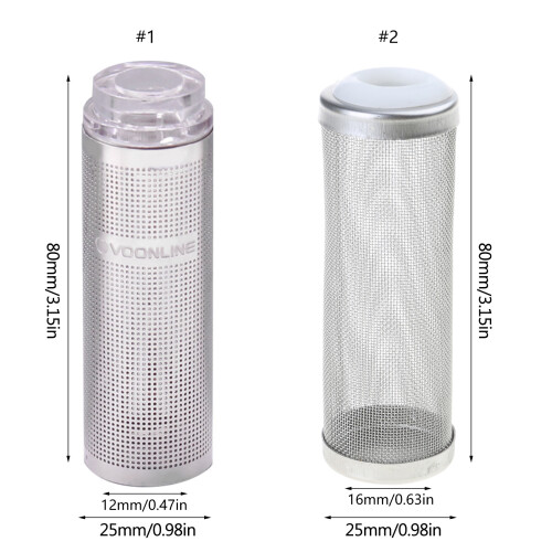 Aquariums Filter Stainless Steel Mini Mesh Guard Fish-16MM 1