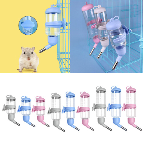 Hamster Drinker Plastic Waterfles Dispenser Feeder-blauwe L 2
