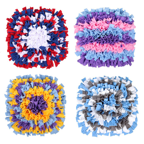Hondensnuffelmat Interactieve puzzelvoeders-blauw wit grijs 1