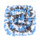 Hondensnuffelmat Interactieve puzzelvoeders-blauw wit grijs 1