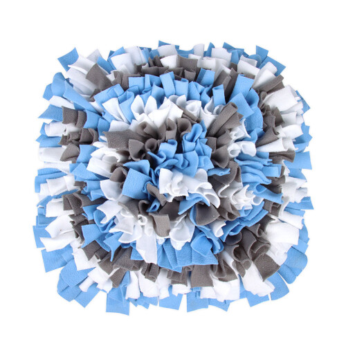 Hondensnuffelmat Interactieve puzzelvoeders-blauw wit grijs
