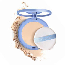 (Classic Ivory) Matte Pressed Powder, Oil-Control Matte Setting Powder, Flawless Waterproof Makeup Face Powder