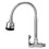 Pull Down Kitchen Faucet with 360 Rotation Copper Finish Adjustable Flow 2