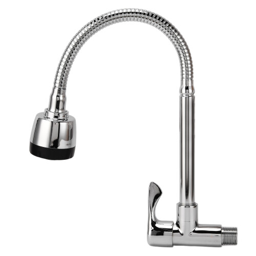 Pull Down Kitchen Faucet with 360 Rotation Copper Finish Adjustable Flow 1