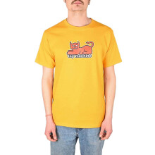 (L,Orange)Toy Machine Devil Cat S/S T-Shirt - Gold