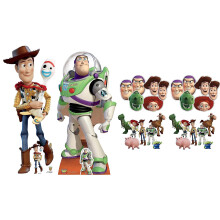 Woody and Buzz Toy Story Party Pack with Cardboard Cutouts, Masks and Tabletops
